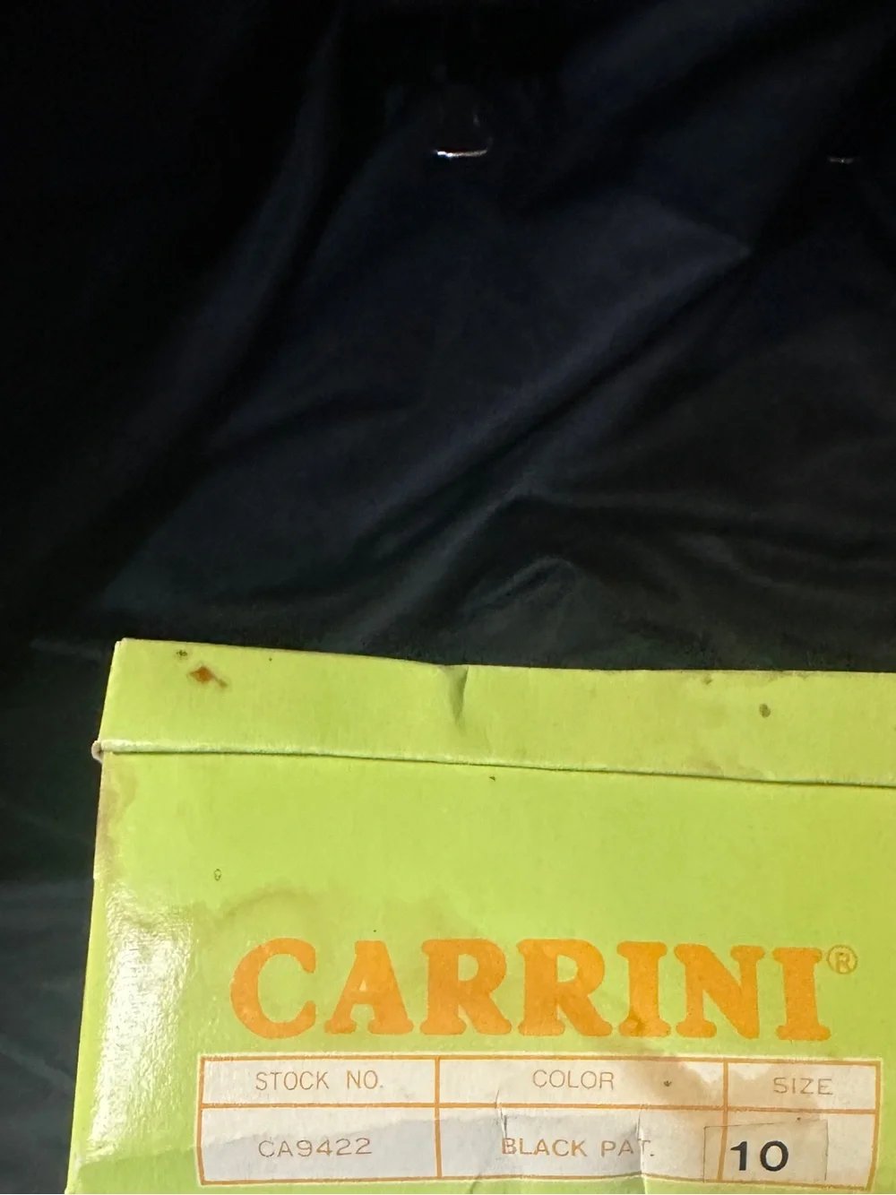 Girl Black Leather Lace-Up Shoes with Gold Accent, Carrini size 10 with box-#636